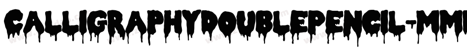 CalligraphyDoublePencil-mMDP字体转换