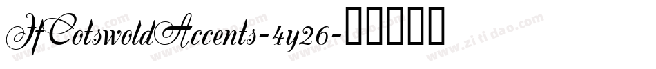 JfCotswoldAccents-4y26字体转换