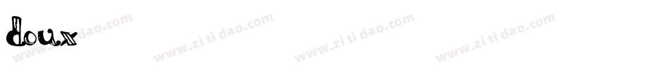 doux笔画字体转换