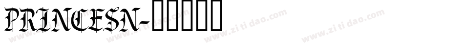 PRINCESN字体转换