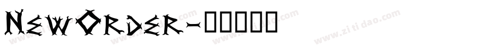 NewOrder字体转换