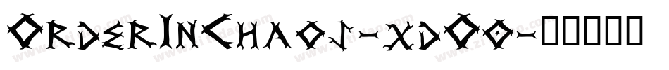 OrderInChaos-xdO0字体转换
