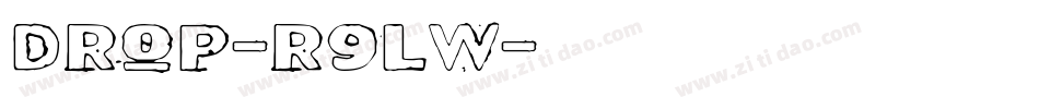 Drop-R9LW字体转换