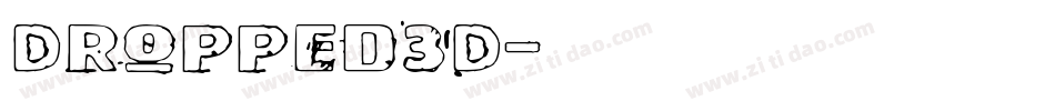 Dropped3D字体转换