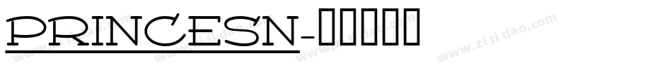 PRINCESN字体转换