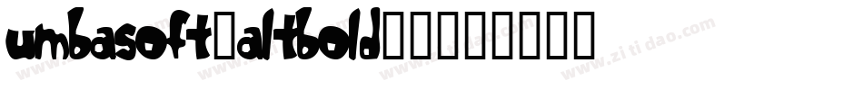umbasoft-altbold-2字体转换