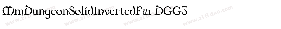 MmDungeonSolidInvertedFw-DGG3字体转换