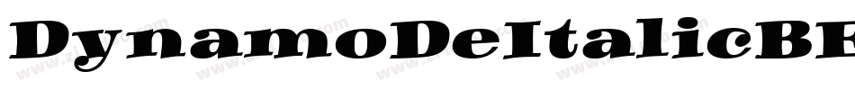 DynamoDeItalicBE字体转换