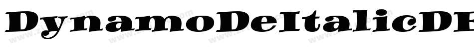 DynamoDeItalicDE字体转换