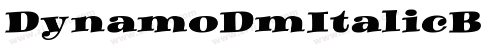DynamoDmItalicBM字体转换