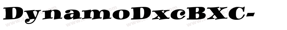 DynamoDxcBXC字体转换