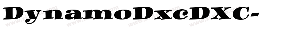 DynamoDxcDXC字体转换