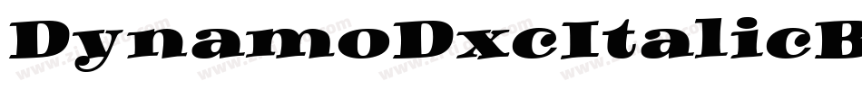 DynamoDxcItalicBXC字体转换