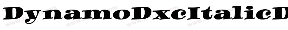 DynamoDxcItalicDXC字体转换