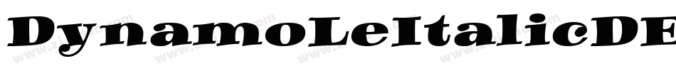 DynamoLeItalicDE字体转换