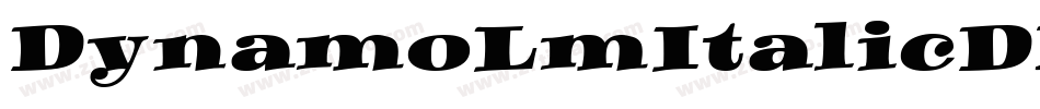 DynamoLmItalicDM字体转换