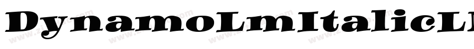 DynamoLmItalicLM字体转换