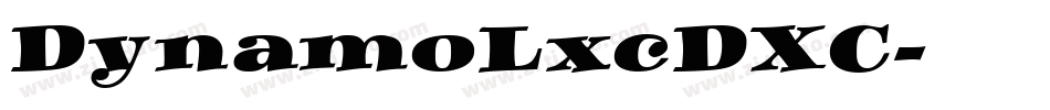 DynamoLxcDXC字体转换