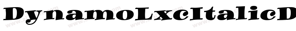 DynamoLxcItalicDXC字体转换