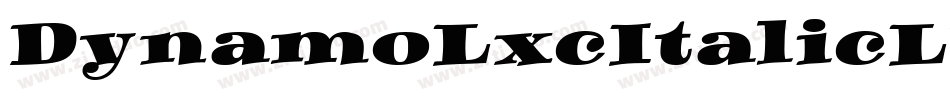 DynamoLxcItalicLXC字体转换