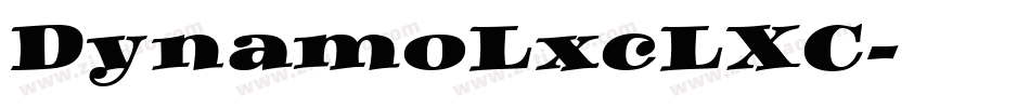 DynamoLxcLXC字体转换