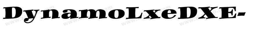 DynamoLxeDXE字体转换