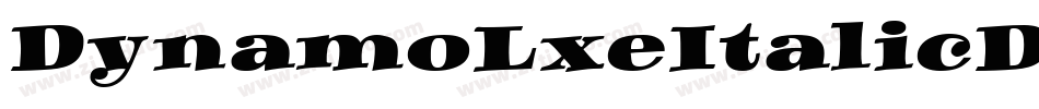 DynamoLxeItalicDXE字体转换