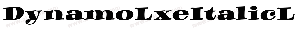 DynamoLxeItalicLXE字体转换