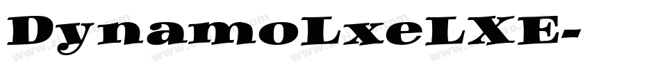 DynamoLxeLXE字体转换