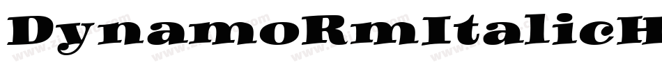 DynamoRmItalicHM字体转换