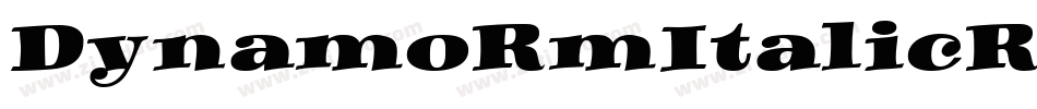 DynamoRmItalicRM字体转换