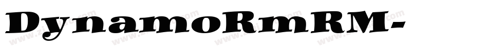 DynamoRmRM字体转换