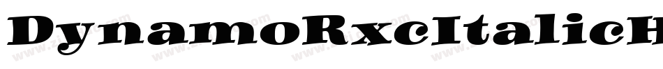 DynamoRxcItalicHXC字体转换