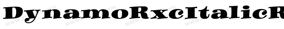 DynamoRxcItalicRXC字体转换