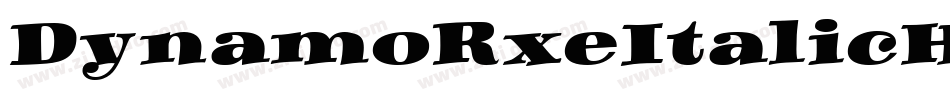 DynamoRxeItalicHXE字体转换