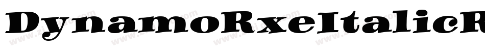 DynamoRxeItalicRXE字体转换