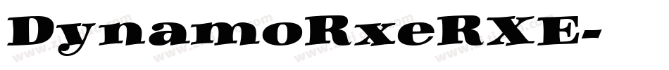 DynamoRxeRXE字体转换