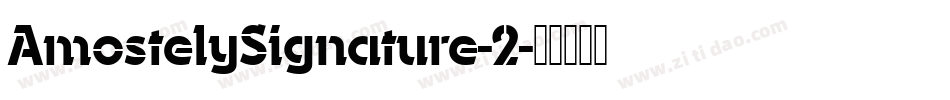 AmostelySignature-2字体转换