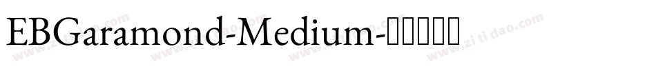 EBGaramond-Medium字体转换