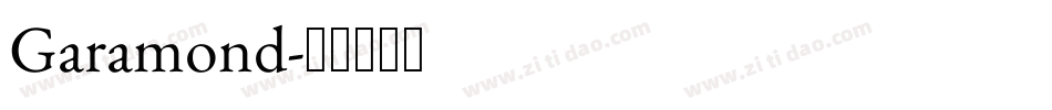 Garamond字体转换