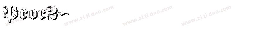 Proc2字体转换