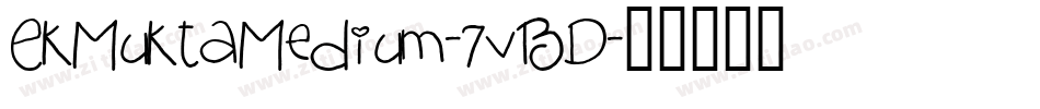 EkMuktaMedium-7vBD字体转换