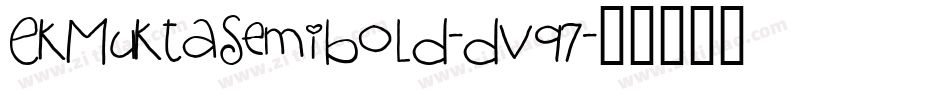 EkMuktaSemibold-dV97字体转换