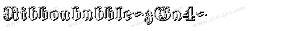 Ribbonbubble-zGa4字体转换