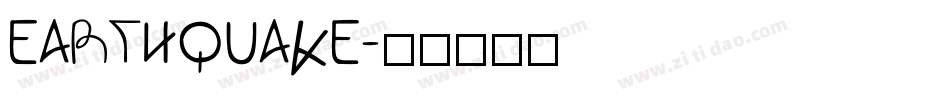 EARTHQUAKE字体转换