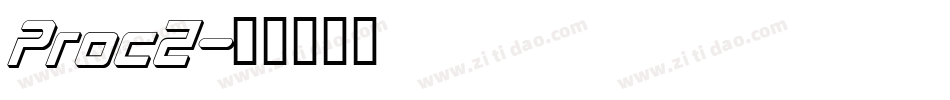 Proc2字体转换