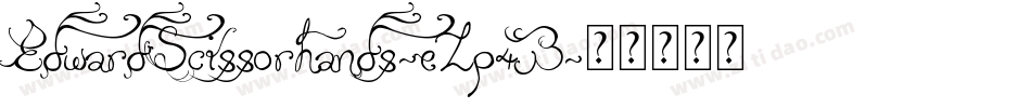 EdwardScissorhands-eZp4B字体转换
