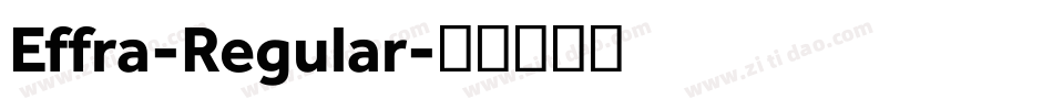 Effra-Regular字体转换