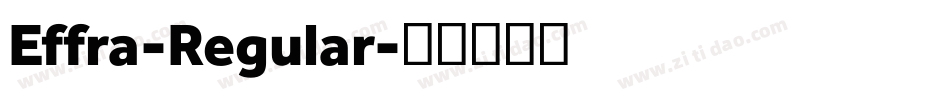Effra-Regular字体转换