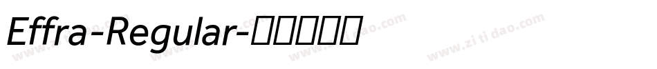 Effra-Regular字体转换